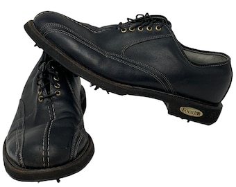 Zapatos de golf FootJoy Classics Tour Optiflex Split Toe Oxford, color negro, modelo 51773, talla 8.5D para hombre.