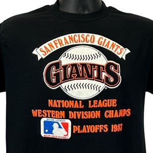 Vintage SF Giants 1987 Champs T-Shirt - Mens Medium - Made In USA