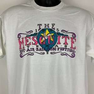 Vintage 90s Mesquite Hot Air Balloon Festival T-Shirt - Texas Made XL