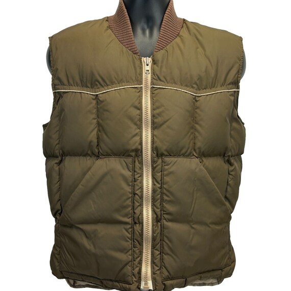 Vintage Walls Class I Down Puffer Vest Large 42 Tall Blizzard Pruf Mens Brown Etsy UK
