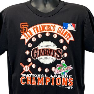 Vintage SF Giants 1989 World Series T-Shirt - Mens Large Black