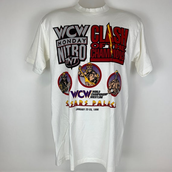 Vintage 1996 Caesars WCW Medium Shirt WWE WWF Wres