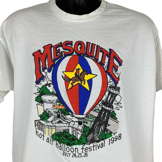 Mesquite Hot Air Balloon Festival Vintage 90s T S… - image 1