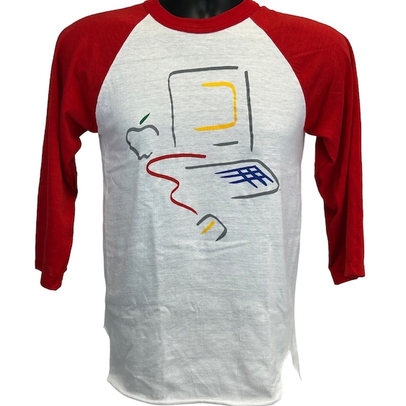 Vintage Apple Computers Raglan T Shirt Mens XS Picasso Macintosh