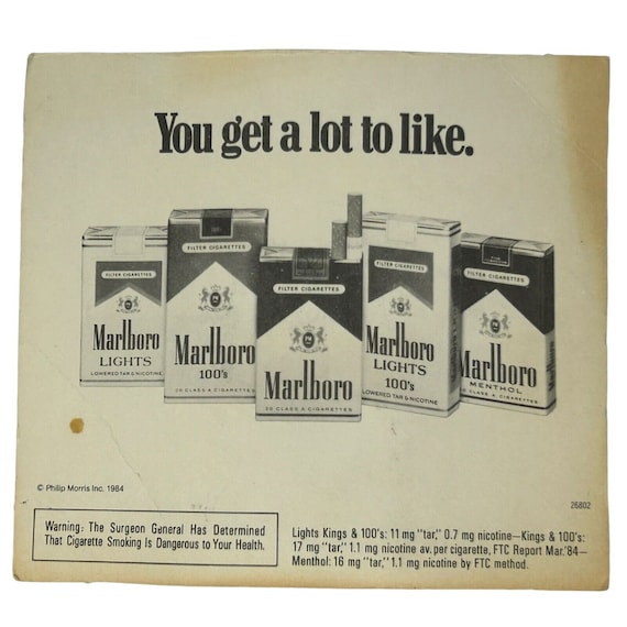 Marlboro Cigarettes Keychain Vintage 80s 1984 Bra… - image 2