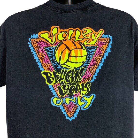 Beach Volleyball Vintage 90s T Shirt Large Surf G… - image 1