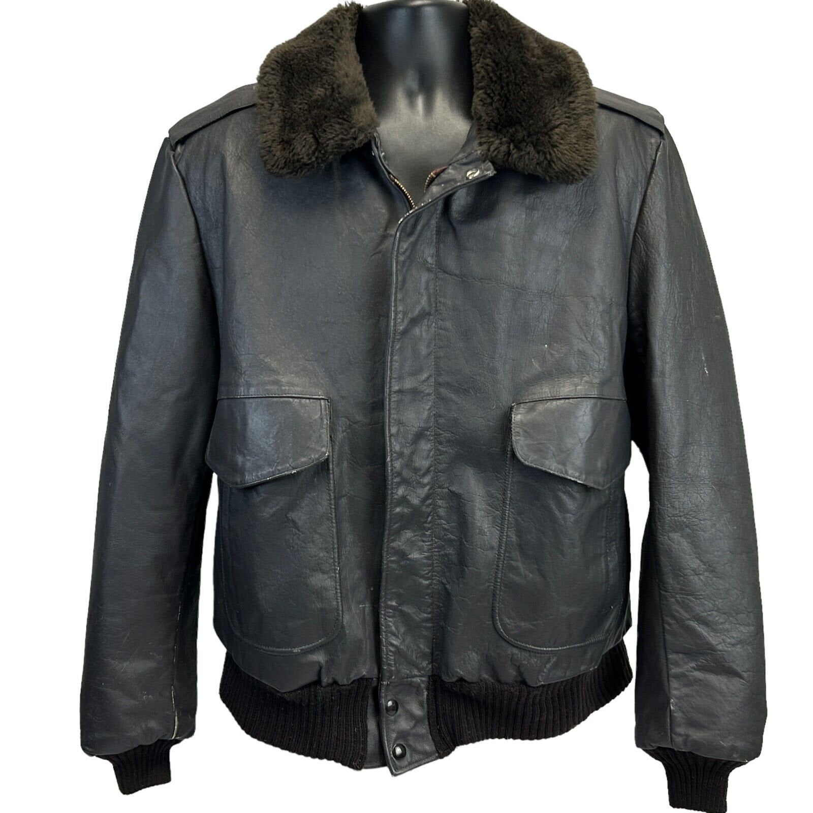 Wearguard G1 Leather Bomber Flight Aviator Jacket Vintage Wearguard G1 Leather Bomber Flight Aviator Jacket Vintage