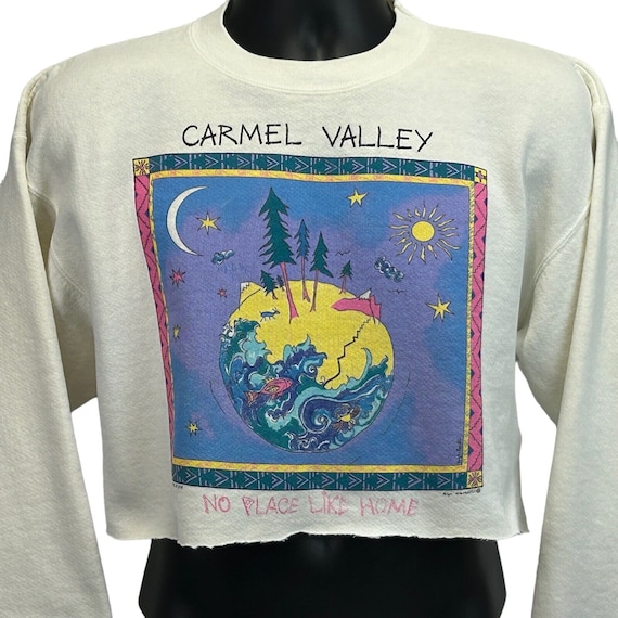 Carmel Valley Vintage 90s Cropped Sweatshirt Large
