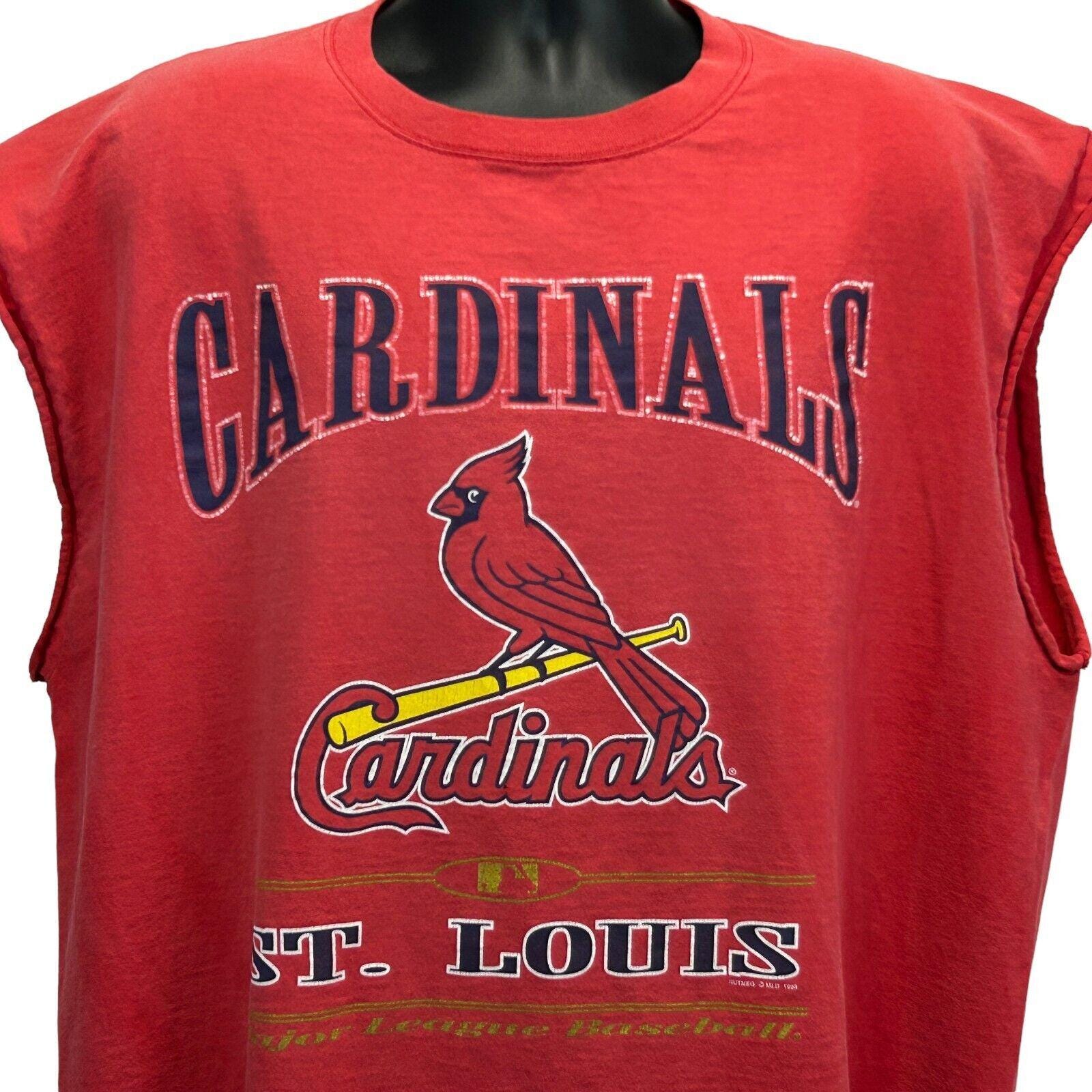 Vintage St Louis Cardinals T Shirt XXL MLB Baseball 90s Sleeveless