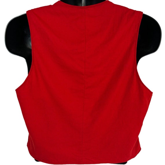 Pendleton Mens Red Wool Vest Vintage 60s Medium R… - image 2