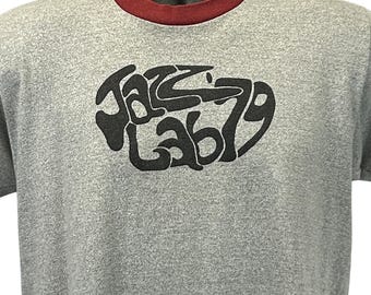 Camiseta vintage Jazz Lab 79 Ringer dos anos 70 - Fabricada nos EUA