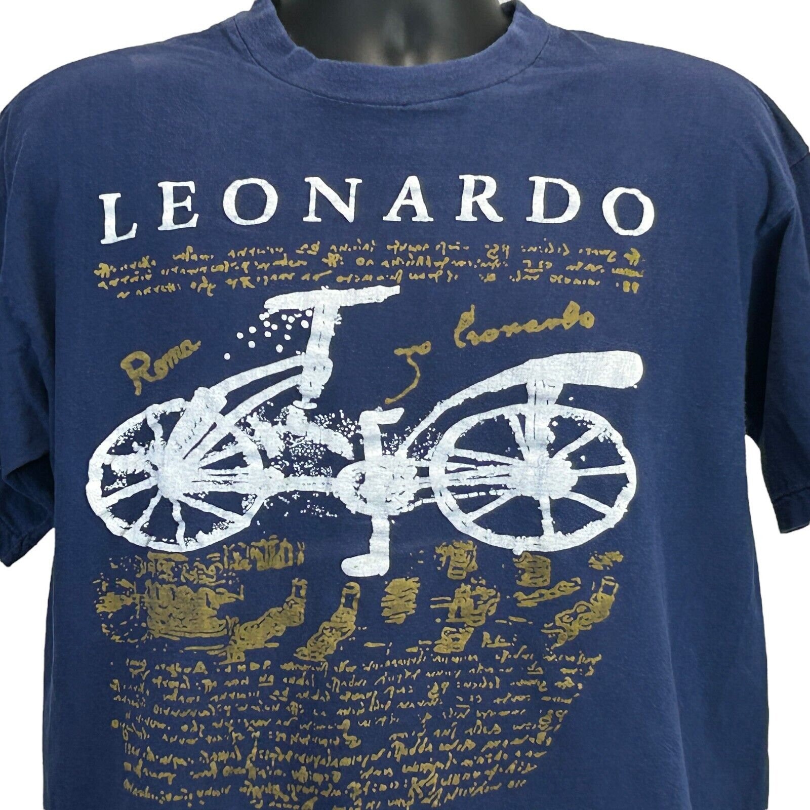 VINTAGE 80s Leonard da Vinci Bicycle Tee