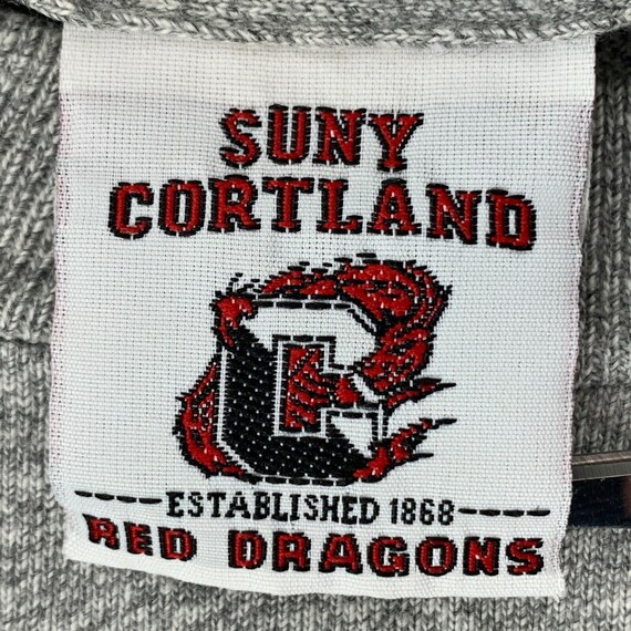 SUNY Cortland Rugby Vintage 90s T Shirt Red Drago… - image 7