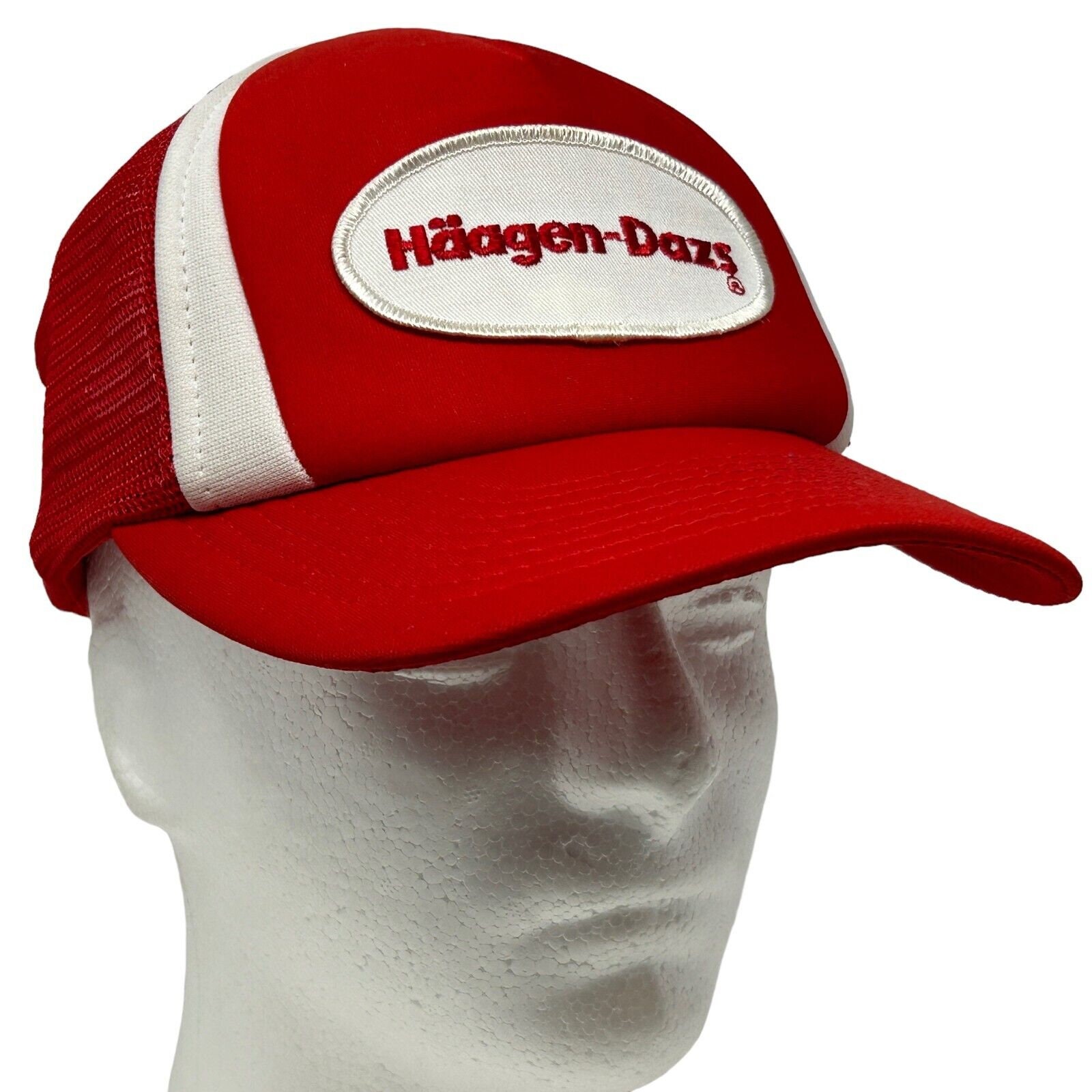 90's Haagen Dazs VINTAGE CAP ハーゲンダッツ ビンテージ 刺繍 ロゴ
