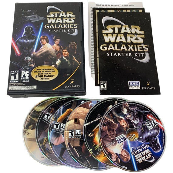 STARWARS GALAXIES STARTER KIT  古いPCゲーム STARWARS GALAXIES STARTER KIT 古いPCゲーム