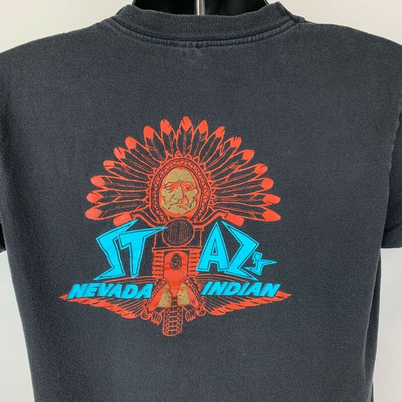 Stazs Nevada Indian Vintage 90s T Shirt Medium Mo… - image 6