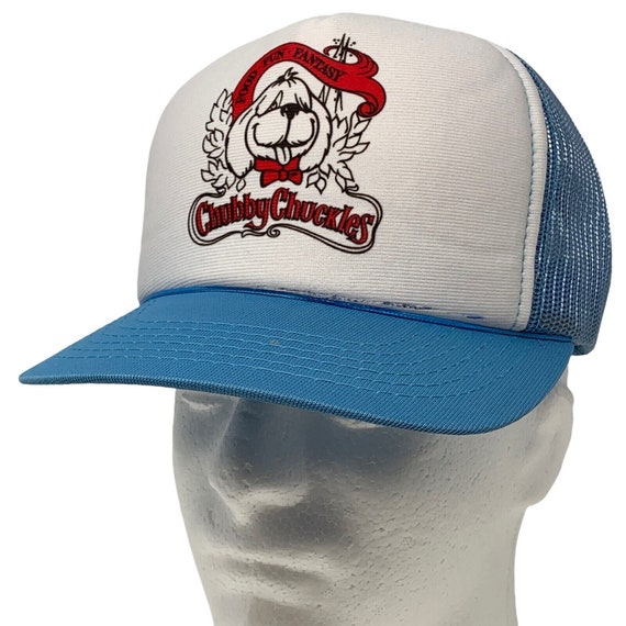 Buy Chubby Chuckles Arcade Snapback Trucker Hat Vintage 80s Blue