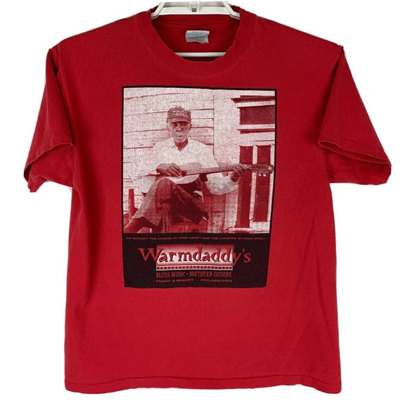 Warmdaddys Philadelphia Vintage 90s T Shirt Live … - image 2