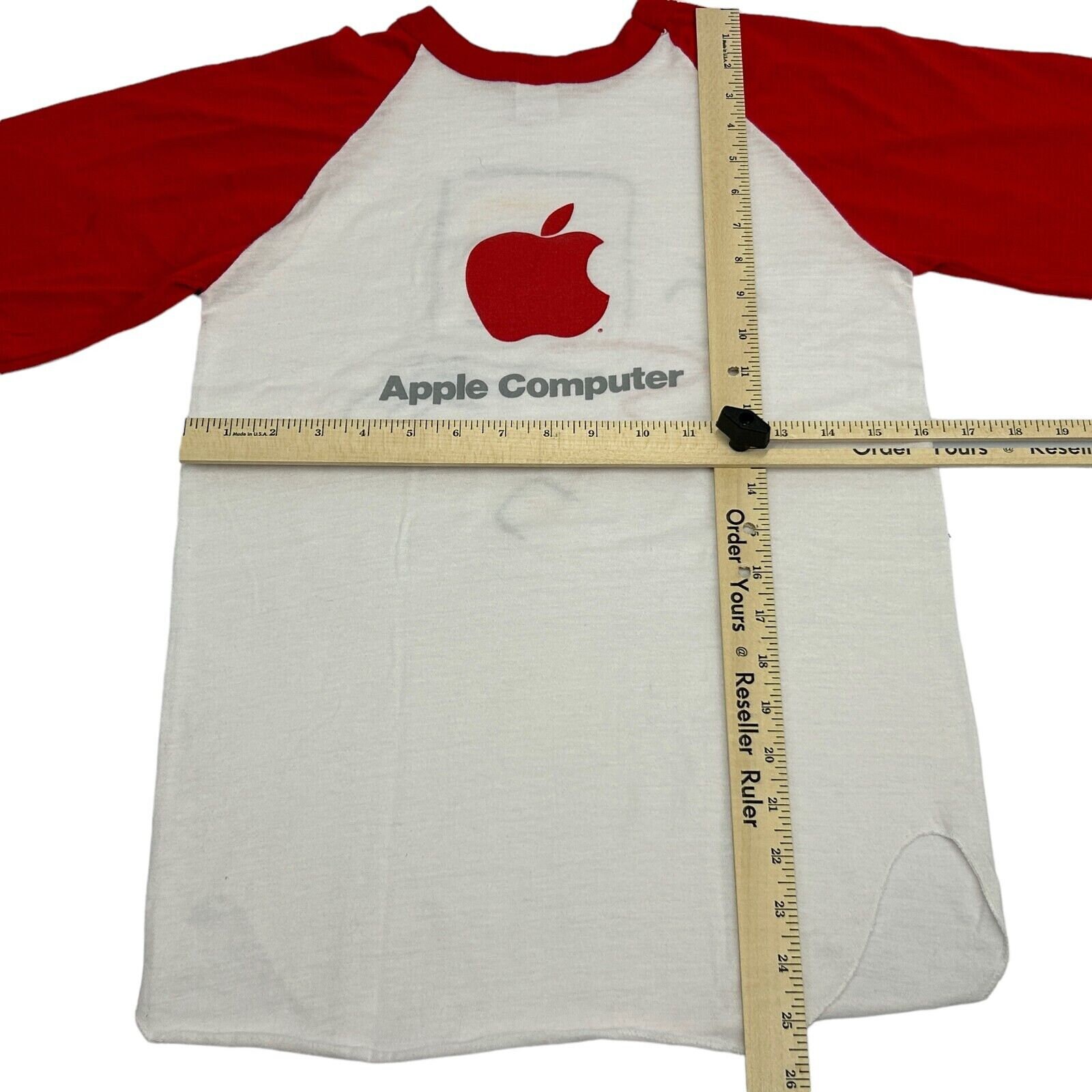 Vintage 80s Apple Computers Raglan T Shirt Picasso Macintosh 128K