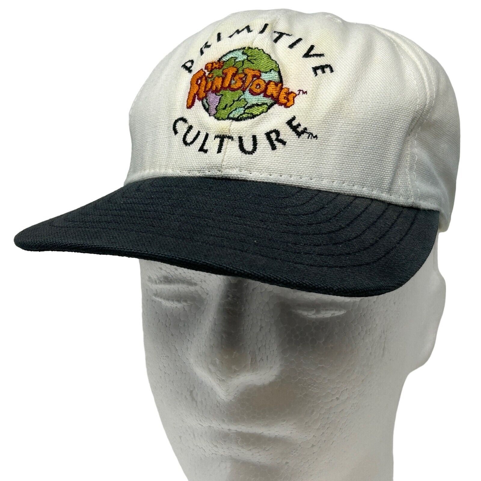 TMNT Classic Retro Cartoon Characters & Logo Men's Black Precurve Snapback  Hat 