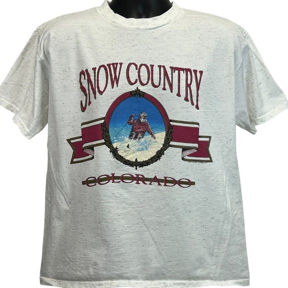 Snow Country Colorado Skiing Vintage 90s T Shirt … - image 2