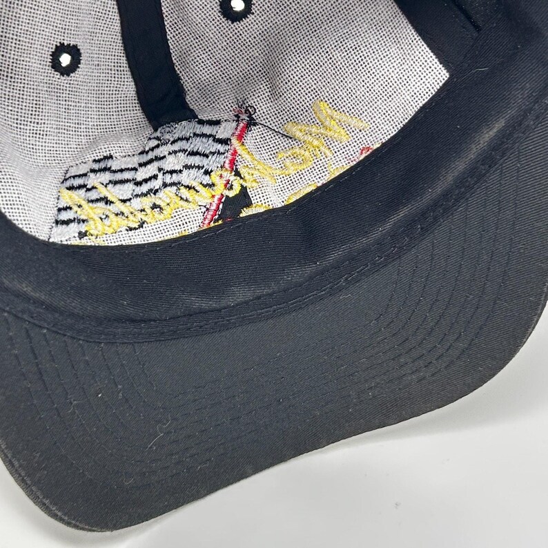 Boné de beisebol vintage Mahowald Sports Ski-Doo dos anos 90, modelo New Prague, com fecho de pressão, preto. imagem 5