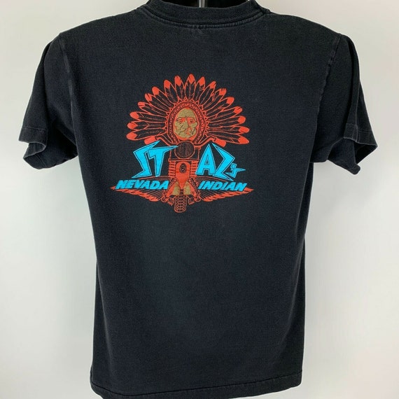 Stazs Nevada Indian Vintage 90s T Shirt Medium Mo… - image 3