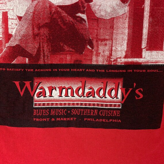 Warmdaddys Philadelphia Vintage 90s T Shirt Live … - image 5