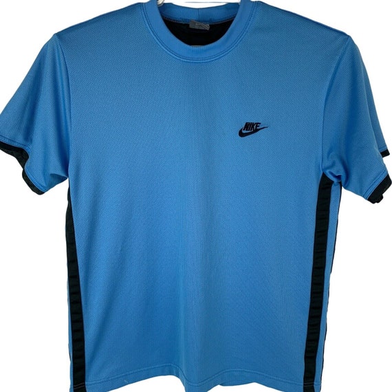 Nike Vintage Y2Ks Mesh Jersey Shirt Blue Soccer B… - image 1