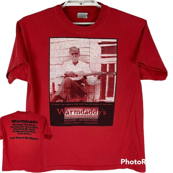 Warmdaddys Philadelphia Vintage 90s T Shirt Live … - image 1