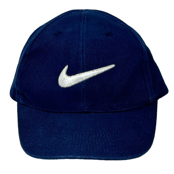 Nike Swoosh Logo Vintage 90s Toddler Hat Blue Kid… - image 2