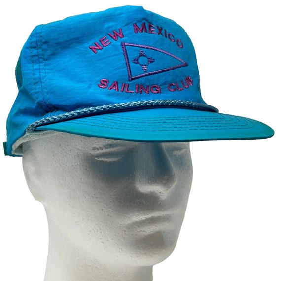 Vintage New Mexico Sailing Club Baseball Hat Cap Nautical Rope Strapback Blue Etsy Australia