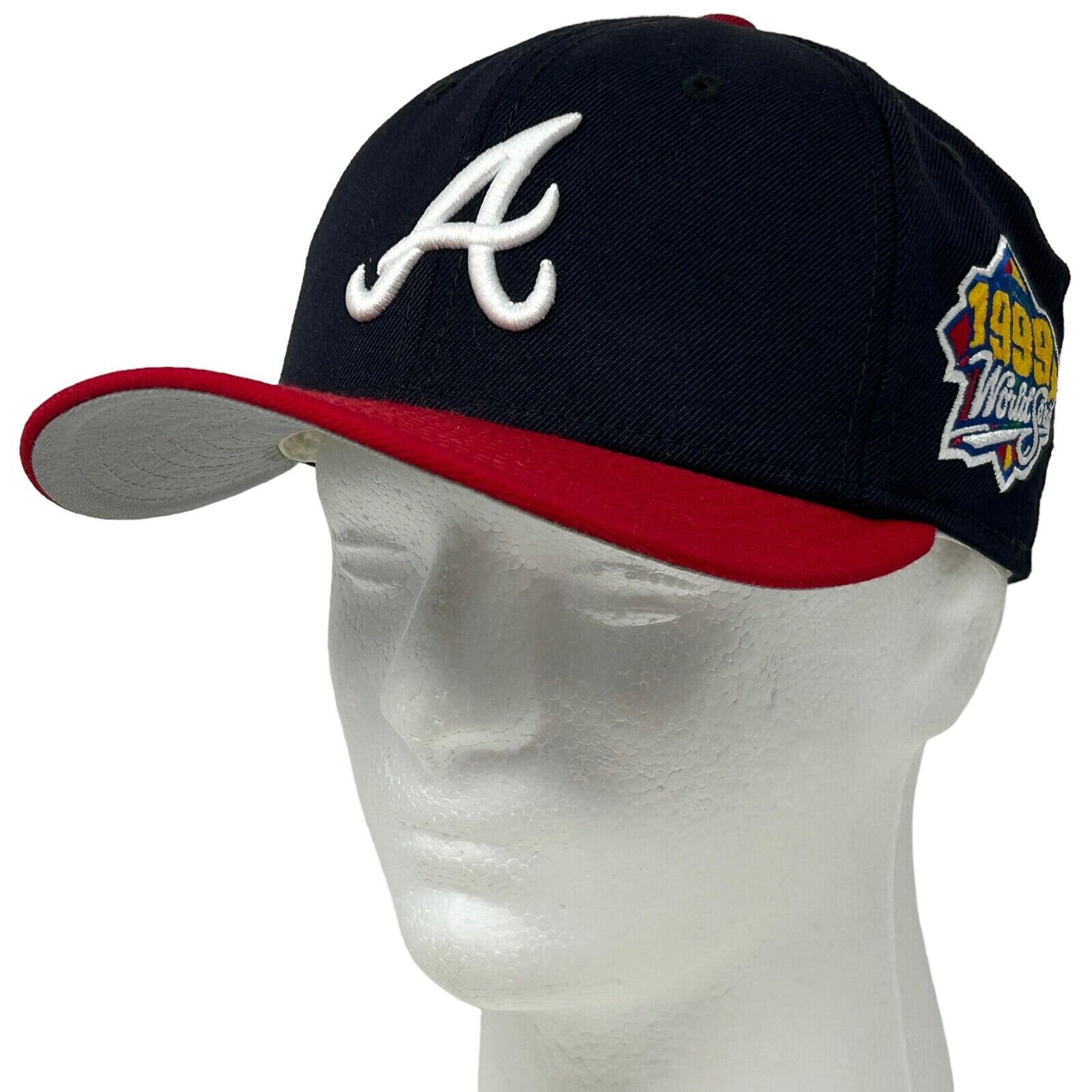 Atlanta Braves 1999 World Series Hat Vintage 90s Blue New Era Baseball Cap 7 1 4 Etsy Denmark