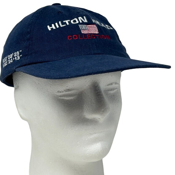 Hilton Head Collection Vintage 90s Dad Hat Blue I… - image 1