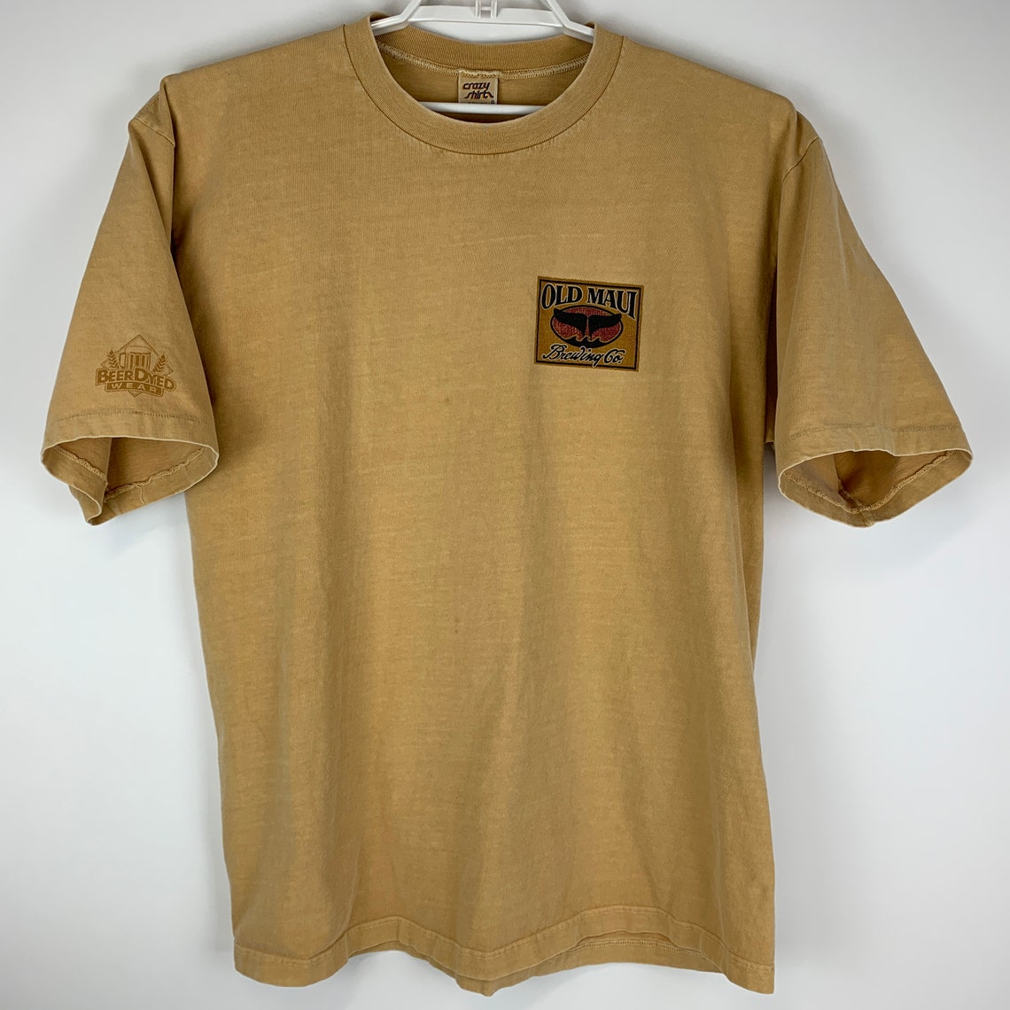 Crazy Shirts Mens Old Maui Brewing Co Hawaii Shirt Beer Dyed Etsy