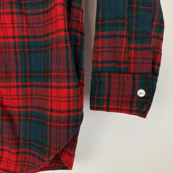 Woolrich Vintage 60s Plaid Flannel Button Front S… - image 4