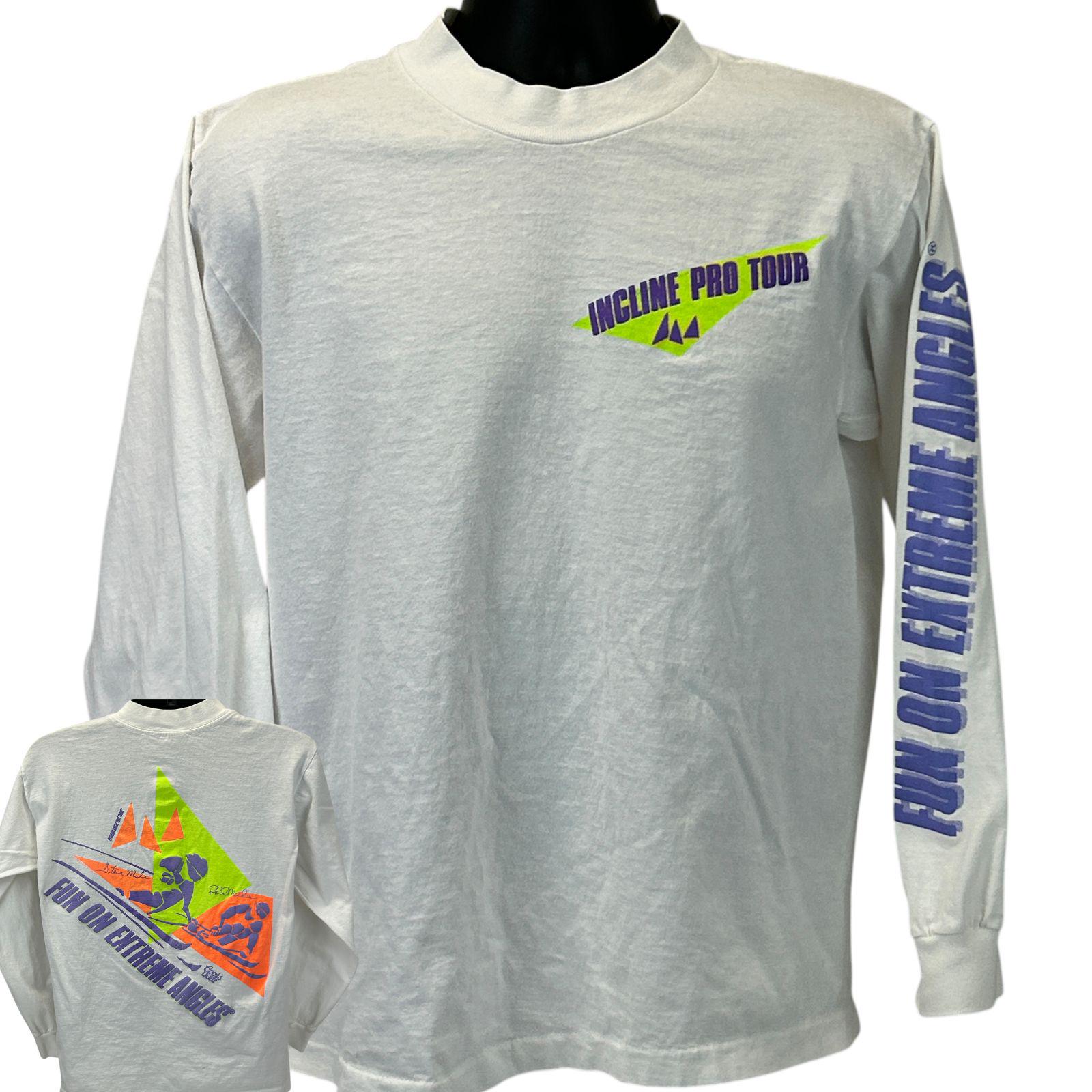 Vintage 90s Skiing T-shirt: Fun on Extreme Angles, Steve & Phil