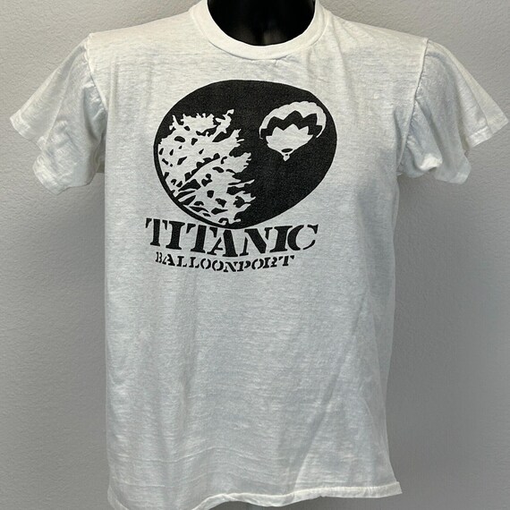 Vintage Titanic Balloonport Hot Air Balloon T Shirt Mens Small 70s 