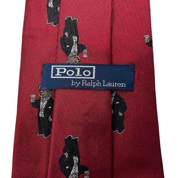 Polo Ralph Lauren Martini Tuxedo Bear Silk Tie Vi… - image 3