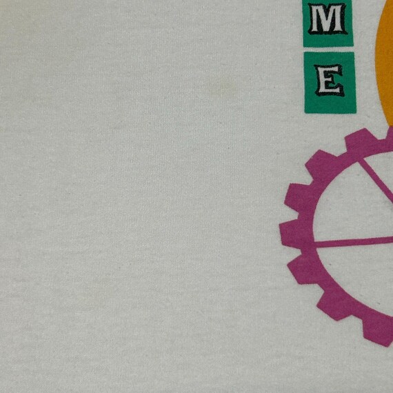 Vintage 90s Treehouse Night Flight Time Machine T Shirt Zipline White XL X-Large View 5