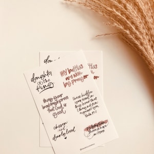 Faith Sticker Sheet: Hand-Lettered Bible Journaling Stickers