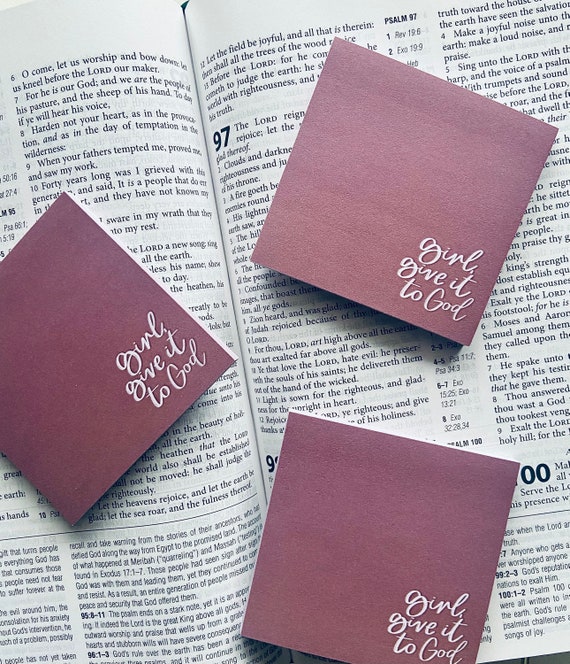 Girl Give It to God Postit Notes Take Notes Postits Sticky Etsy