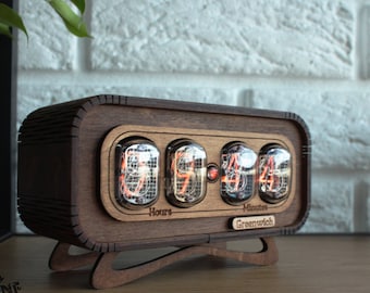 BESTSELLER Nixie Tube Uhr IN-12, Nixie Uhr, Bürouhr, Nixie Uhr, Vakuumröhrenuhr, Made in Ukraine