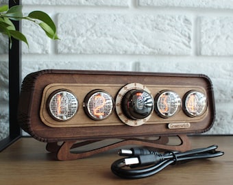 Reloj de tubo Nixie IN-4 Dekatron OG-4: Decoración de oficina vintage