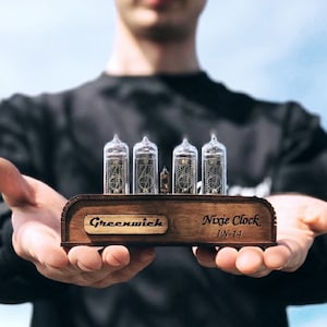 Bestseller Nixie Tube Clock In-14 Vintage Table Clock Unique gift Easter Present