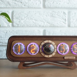 Nixie Tube Decatron Og-4 In-4, Dekatron Og-4, Nixie uhr, Visual Effects, Halloween gift for him, Made in Ukraine
