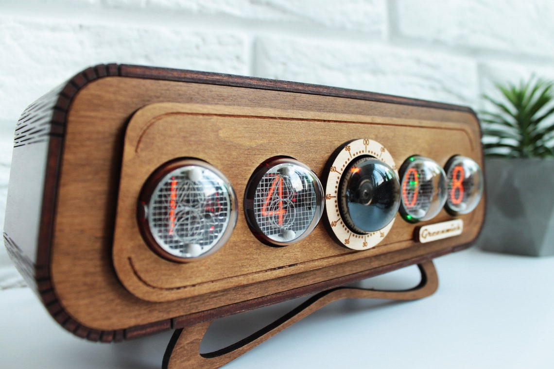 Nixie Tube Clock Decatron Og 4 Nixie Clock In4 Nixie Uhr Neon Etsy