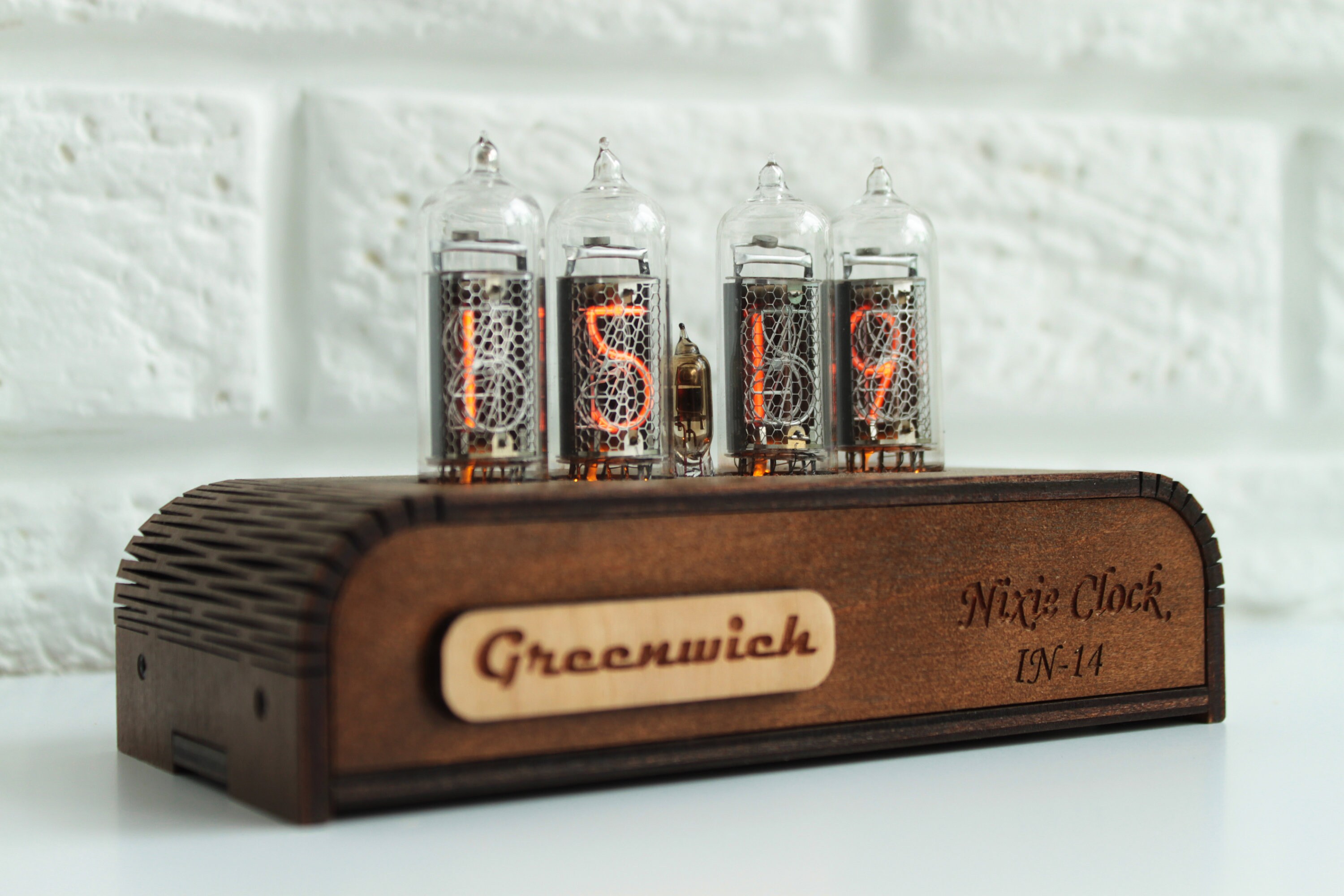 IN14 Nixie Clock Clock Wooden Case Nixie Tube in 14 Nixie Etsy
