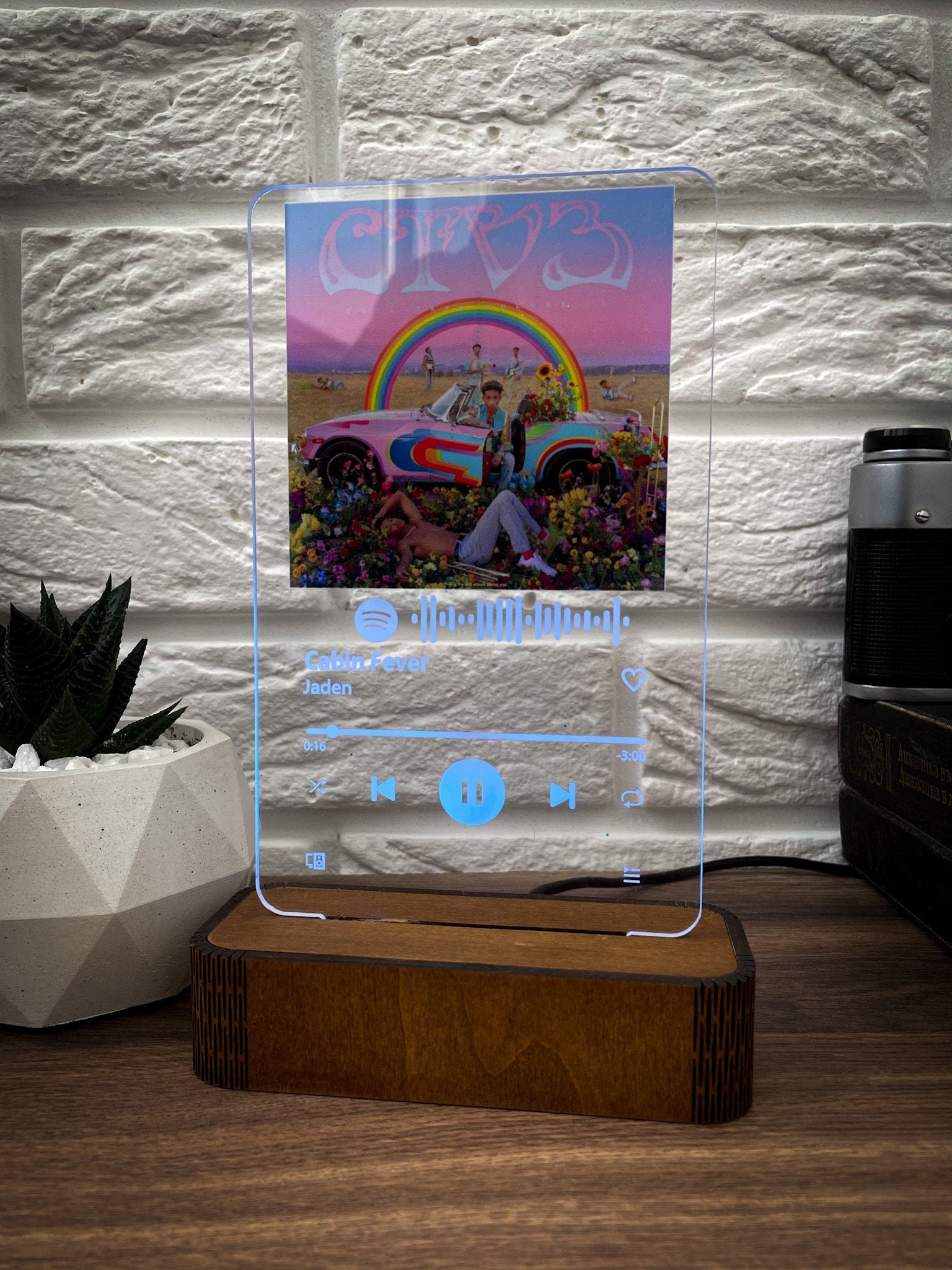 BESTSELLER Spotify Led Spotify Night Light Spotify Glass Led Etsy