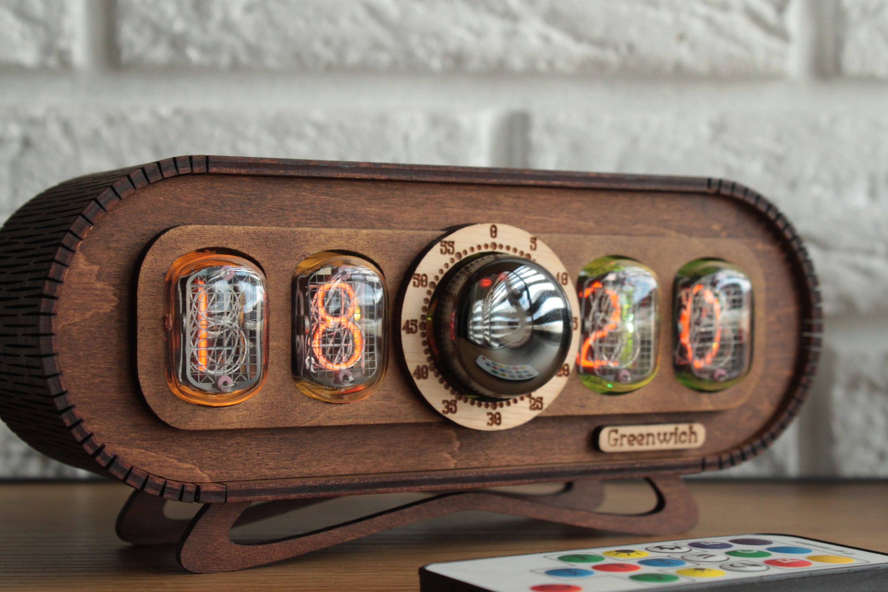Nixie Tube Clock IN-12: Vintage Digital Clock With RGB Backlight